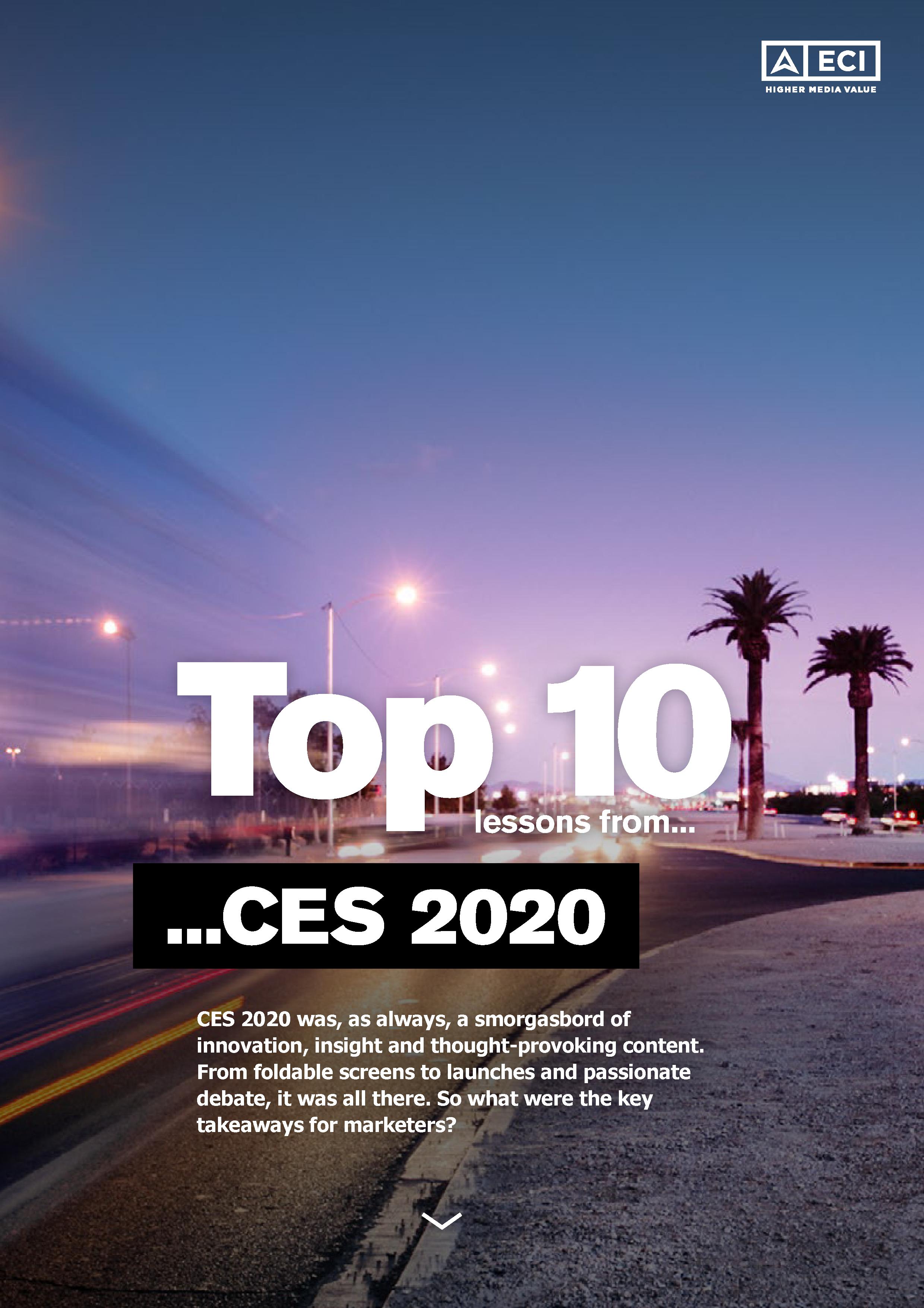 Top 10 learnings from CES 2020